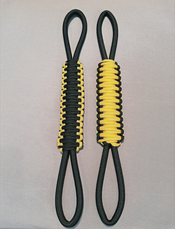 Army Black / Yellow MugGripz handle on a mug.